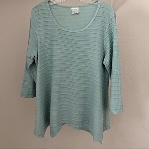 Bundle 3 for 50% off Y2K CMC Color Me Cotton Pale Aqua Textured Cotton Tee